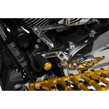 MX Billet Floorboards — 18" length, 5-3/4" width, 19 mm thickness, Gold anodized