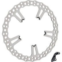 Big Brake Jagged Floating Rotor Kit — 381 mm (15"), Two-piece floating, Silver