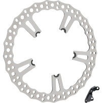 Big Brake Jagged Floating Rotor Kit — 381 mm (15"), Two-piece floating, Silver