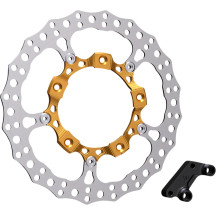 Big Brake 14" Full Floating Brake Rotor Kit — Gold, 420 High-Carbon Stainless Steel