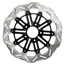 Brake Rotor Designed by Kodlin — 5 Hole, Black, Silver, Stainless Steel
