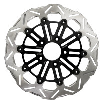 Brake Rotor Designed by Kodlin — 5 Hole, Black, Silver, Stainless Steel