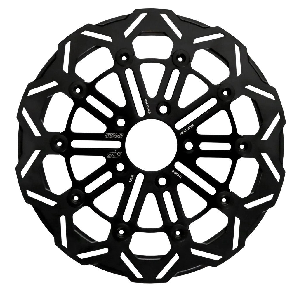 Brake Rotor Designed by Kodlin — Two-piece floating, Black