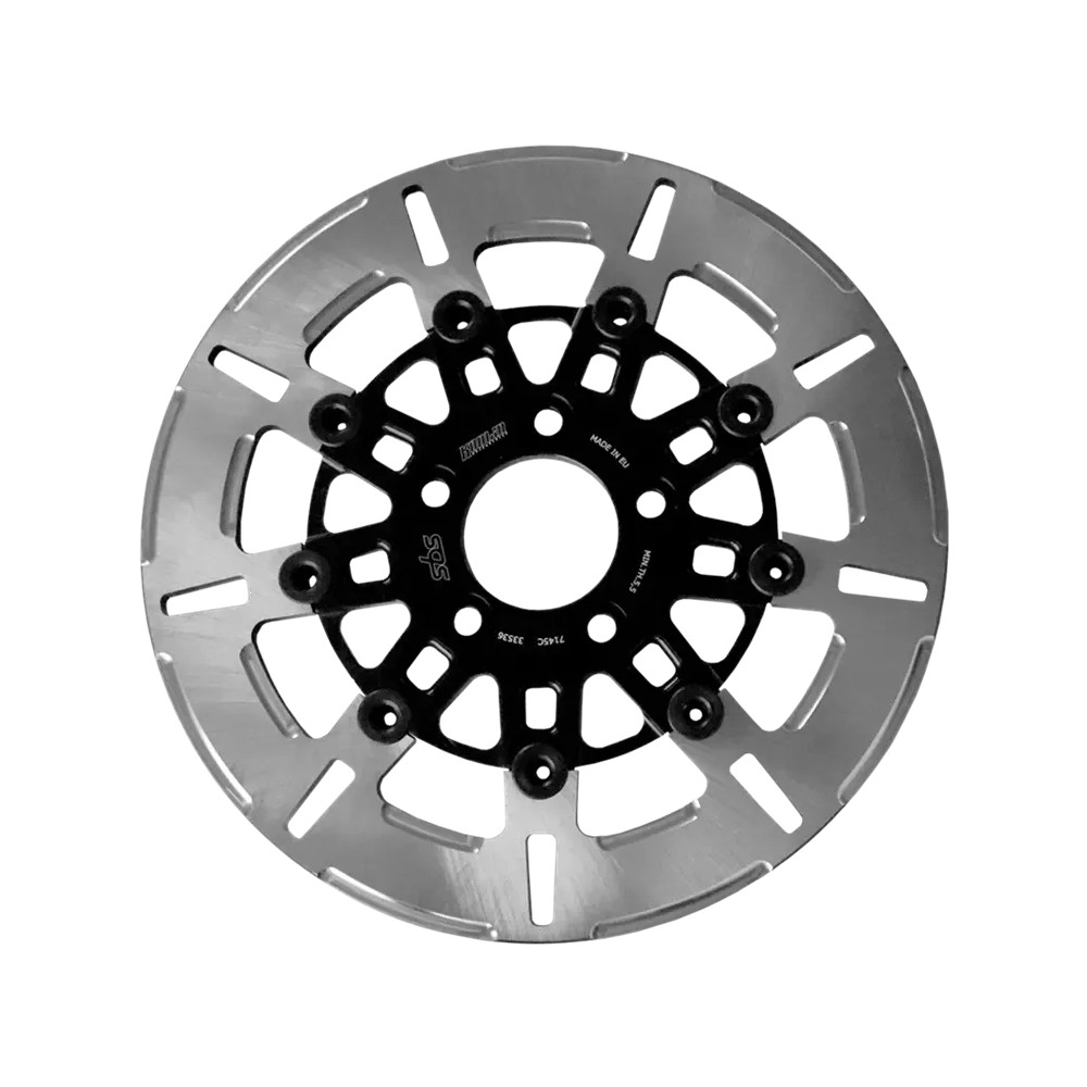 Brake Rotor Designed by Kodlin — 5-hole bolt pattern, Black, Silver, Stainless Steel