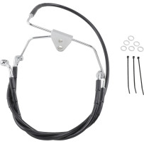 Extended Length Black Vinyl Brake Line Kit — Oversize +4", 16", 30-7/8"