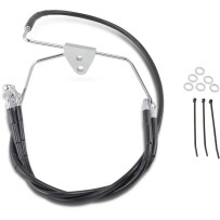 Extended Length Black Vinyl Brake Line Kit — Oversize +15.2 cm (6"), 40.5 cm, 83.5 cm, Front
