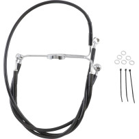 Extended Length Black Vinyl Brake Line Kit — 16", 35-1/2", Oversize +10"