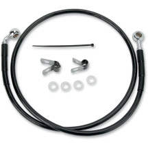 Stainless Steel Brake Line Kit — 97.5 cm, front upper, black