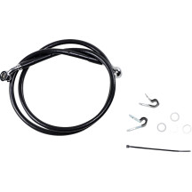 Stainless Steel Brake Line Kit — 106 cm, Black
