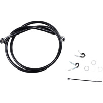 Stainless Steel Brake Line Kit — 106 cm, Black