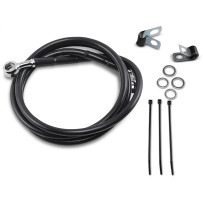 Extended Length Black Vinyl Brake Line Kit — Oversize +20.3 cm (8"), 127 cm (50")