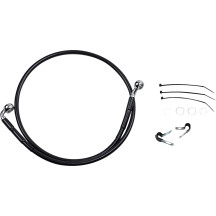 Stainless Steel Brake Line Kit — 98.5 cm, Black