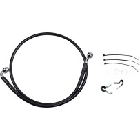 Stainless Steel Brake Line Kit — 98.5 cm, Black