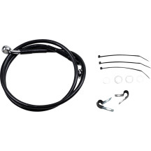 Extended Length Black Vinyl Brake Line Kit — 104 cm (40-7/8"), Oversize +5.1 cm (2")