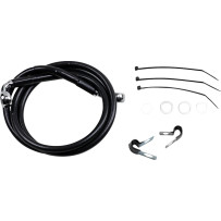 Extended Length Black Vinyl Brake Line Kit — 114 cm (44-7/8"), oversize +15.2 cm (6")