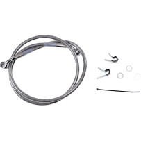 Extended Length Stainless Steel Brake Line Kit — 111 cm (43-3/4"), Oversize +5.1 cm (2")