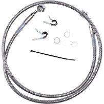 Extended Length Stainless Steel Brake Line Kit — 116 cm (45-3/4"), Oversize +10.2 cm (4"), Front