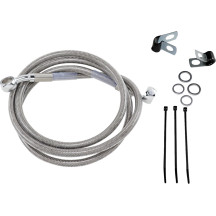 Extended Length Stainless Steel Brake Line Kit — 125 cm (49-1/4"), oversize +10.2 cm (4")