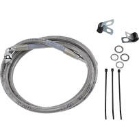 Extended Length Stainless Steel Brake Line Kit — 134.5 cm (52-7/8"), Oversize +15.2 cm (6"), front