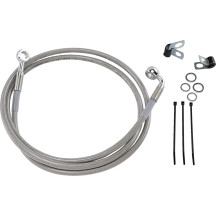 Extended Length Stainless Steel Brake Line Kit — 144.5 cm (56-7/8"), Oversize +25.4 cm (10")