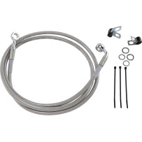 Extended Length Stainless Steel Brake Line Kit — 144.5 cm (56-7/8"), Oversize +25.4 cm (10")
