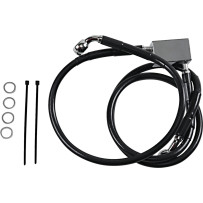 Stainless Steel Brake Line Kit — 85 cm (33-1/2"), Black