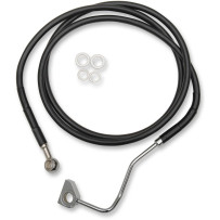Stainless Steel Brake Line Kit — 164 cm (64-1/2"), with ABS, Black