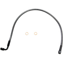 Alternate Length Designer Series ABS-Specific Front Brake Line Kit — 22" length, 10 mm 90° banjo