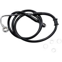 Línea de freno de acero inoxidable de longitud extendida — 111 cm (43-3/4"), sobredimensionado +20,3 cm (8"), delantero superior