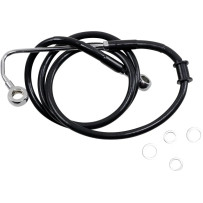 Línea de freno de acero inoxidable de longitud extendida — 111 cm (43-3/4"), sobredimensionado +20,3 cm (8"), delantero superior