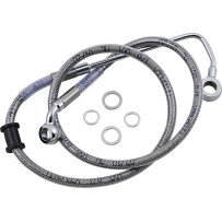 Latiguillo de freno de acero inoxidable de longitud extendida — 88.5 cm (34-3/4"), sobredimensionado +10.2 cm (4"), delantero su