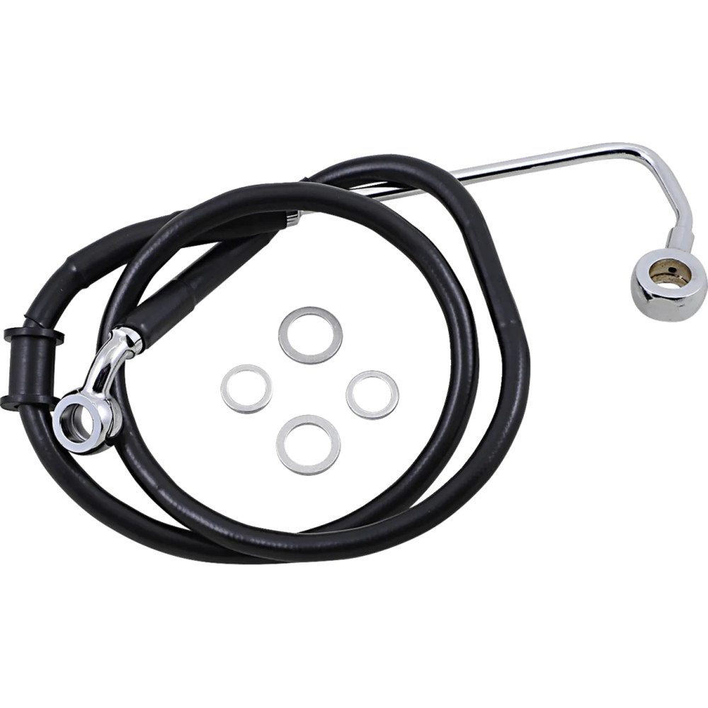 Latiguillo de freno de acero inoxidable de longitud extendida — 83 cm (32-3/4"), sobredimensionado +5.1 cm (2")