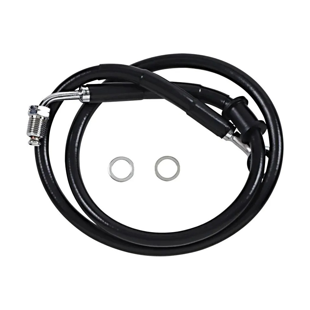 Línea de freno de acero inoxidable de longitud extendida — 78 cm (30-3/4"), Sobredimensionado +10.2 cm (4"), Delantero superio