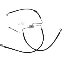 Kit de líneas de freno de acero inoxidable — 29" (73,5 cm), sin ABS, negro vinilado