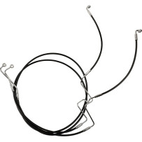 XR Lower Brake Line — lower mount, black