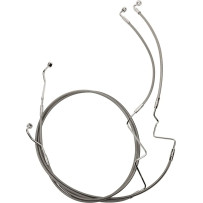 XR Lower Brake Line — Clear stainless steel