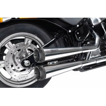 Conical Slip-Ons Muffler for HD-SOFTAIL M8 — 2 Slip-On, Right, Polished