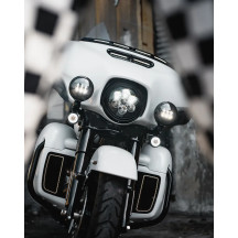 Lámparas de paso de 4,5" con halo — 114 mm (4-1/2"), negro