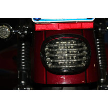 ProBEAM® Kit de luz trasera LED de perfil bajo — Rojo, lente ahumada, trasera, Harley-Davidson®