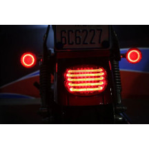 ProBEAM® Kit de luz trasera LED de perfil bajo — Rojo, lente ahumada, trasera, Harley-Davidson®