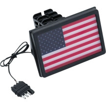 Freedom Flag LED Receiver Hitch Cover — fits 1-1/4" and 2" receiver hitches, 4-pin flat connector