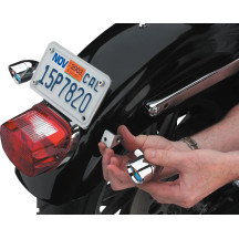 Little Lite Brackets — Front/Rear, Chrome, Pair