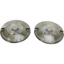 Replacement Turn Signal Lenses for OEM Turn Signals — 82.6 mm (3-1/4"), Front, Rear, Smoke