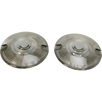 Replacement Turn Signal Lenses for OEM Turn Signals — 82.6 mm (3-1/4"), Front, Rear, Smoke