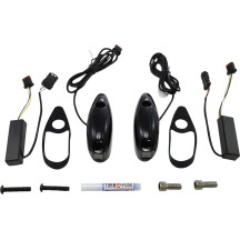 ProBEAM Road Glide Intermitentes — par, negro brillante, LED ámbar y blanco