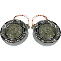 ProBEAM® Rear Bullet Ringz™ — casquillo 1157, rojo, cromado