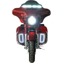 Inserciones de luz ámbar/blanco para carenado inferior — Harley-Davidson®, ámbar y blanco