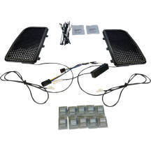 Inserciones de luz ámbar/blanco para carenado inferior — Harley-Davidson®, ámbar y blanco