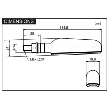 D-Light Indicator — 12V, Front/Rear, Black