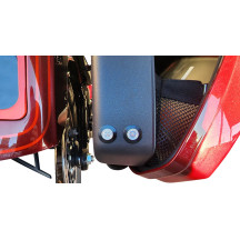 Kit de luces traseras Bag Bolts con Lightning Bolts — 12V, negro anodizado, montaje al ras